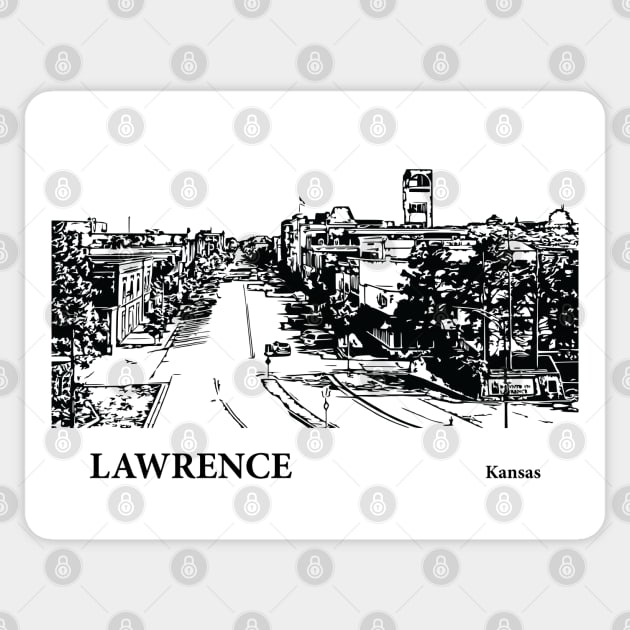 Lawrence Kansas Sticker by Lakeric